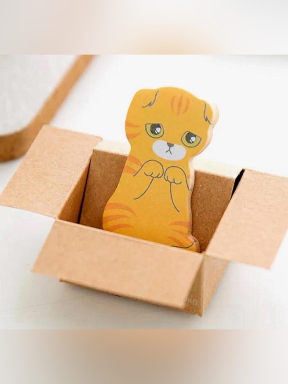 $2 Cute Orange cat sticky Notes $2 WITH ANY $10 ORDER OR MORE